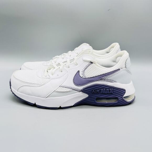 Nike Shoes Women 7.5 White Purple Air Max Excee Running Comfort Athletic Sneaker - Picture 5 of 13